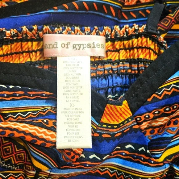Band of Gypsies Geo Print Mini Dress (Rare) - Picture 7 of 8